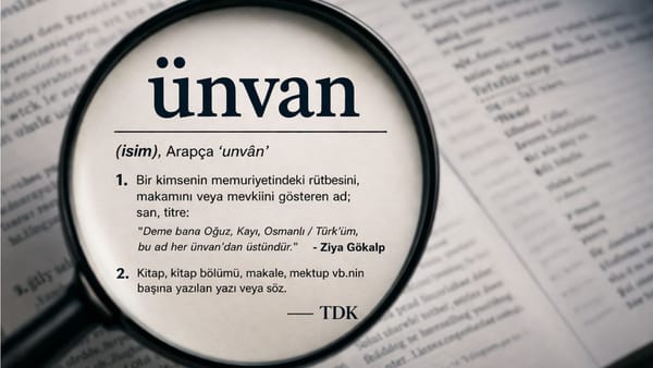 Ünvan Sözcük Kökeni, Anlamı ve Doğru Yazımı